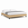 Struttura letto matrimoniale rovere chiaro in truciolare 160 x 200 cm